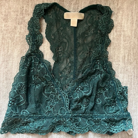 Francesca’s, Lacerback Bralette in Green, Size Small - Picture 1 of 2